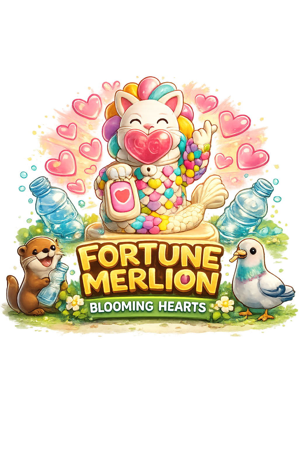 Fortune Merlion: Blooming Hearts
